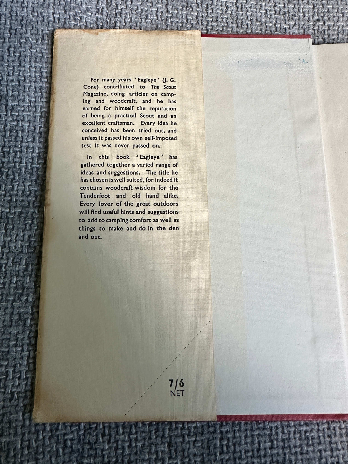 1960 Woodcraft Wisdom - J. G. Cone (Illust by author) C. Arthur Pearson Ltd.