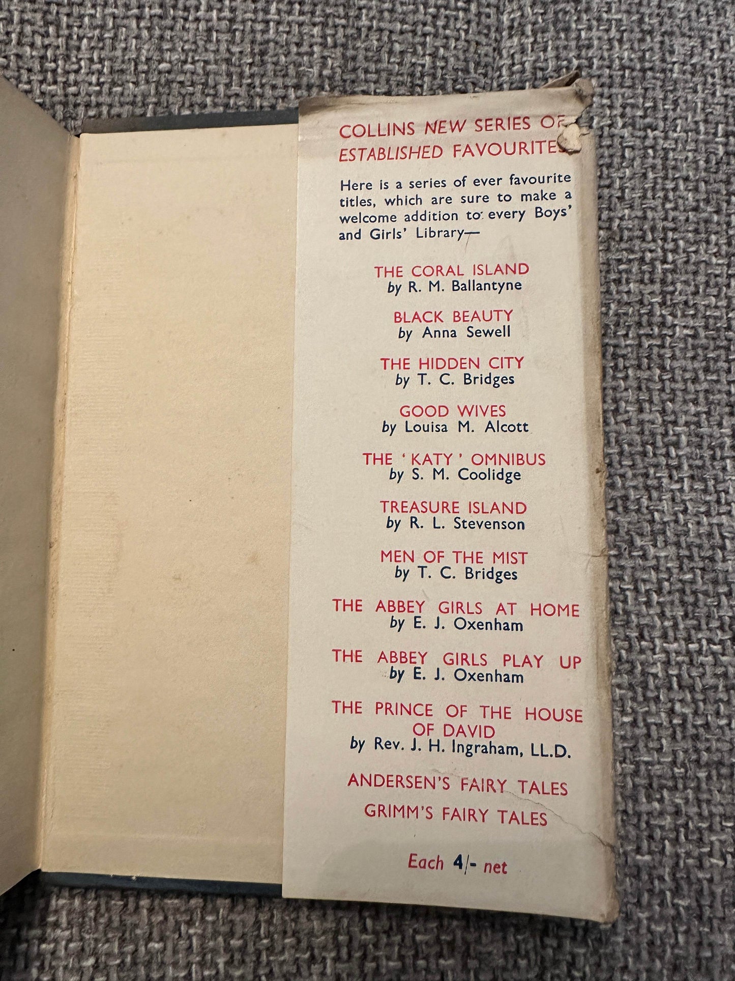 1948 The Abbey Girls Play Up - Elsie Oxenham(Collins) - Honeyburn Books (UK)