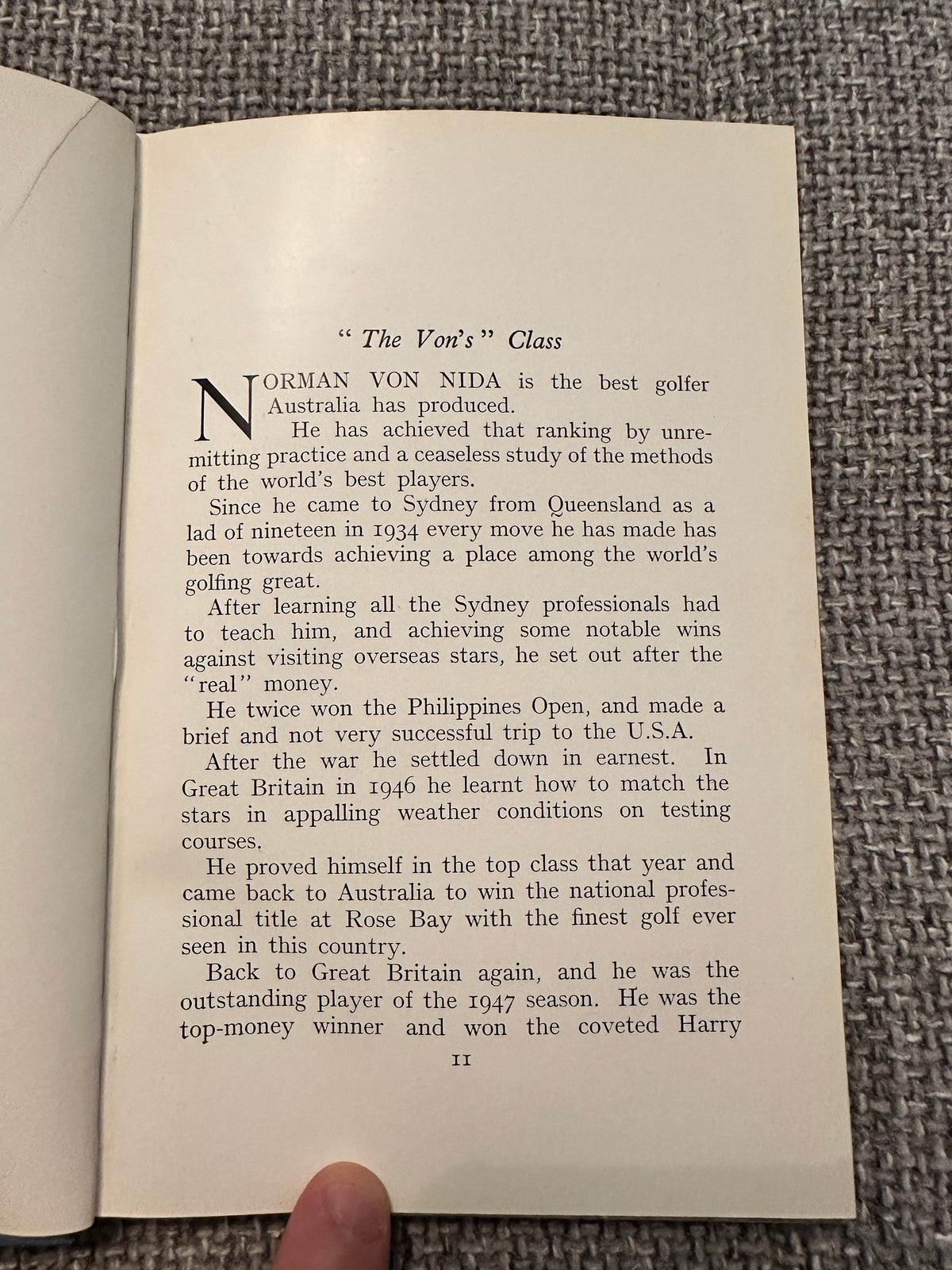 1949*1st* Golf Isn’t Hard - Norman G. Von Nida(Sampson Low Marston & Co. Ltd.) - Honeyburn Books (UK)