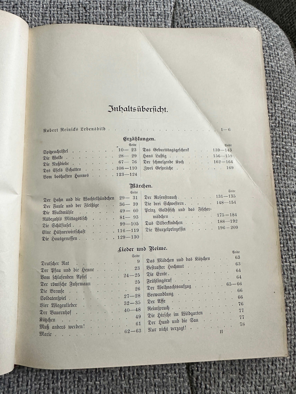 1912 Märchen Leider & Gefchichtenbuch - Robert Reinicks (Bielfeld & Leipzig) Fairy Stories