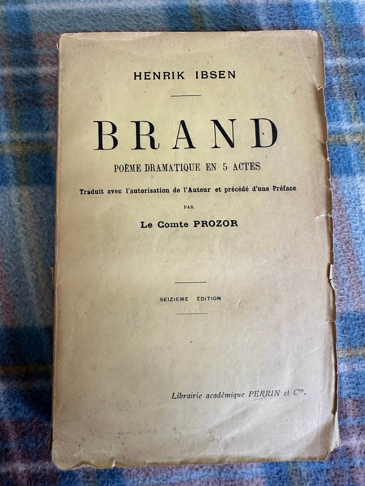 1926 Brand - Henrik Ibsen(Perrin & Co) - Honeyburn Books (UK)