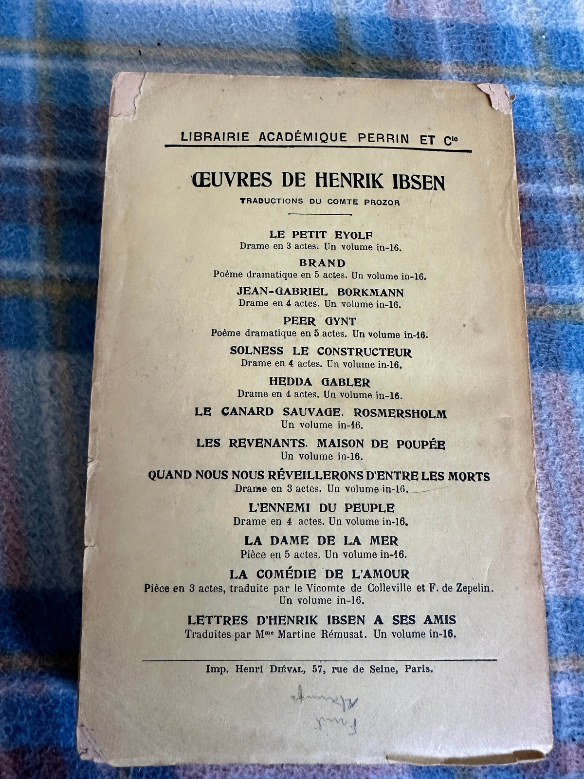1926 Brand - Henrik Ibsen(Perrin & Co) - Honeyburn Books (UK)