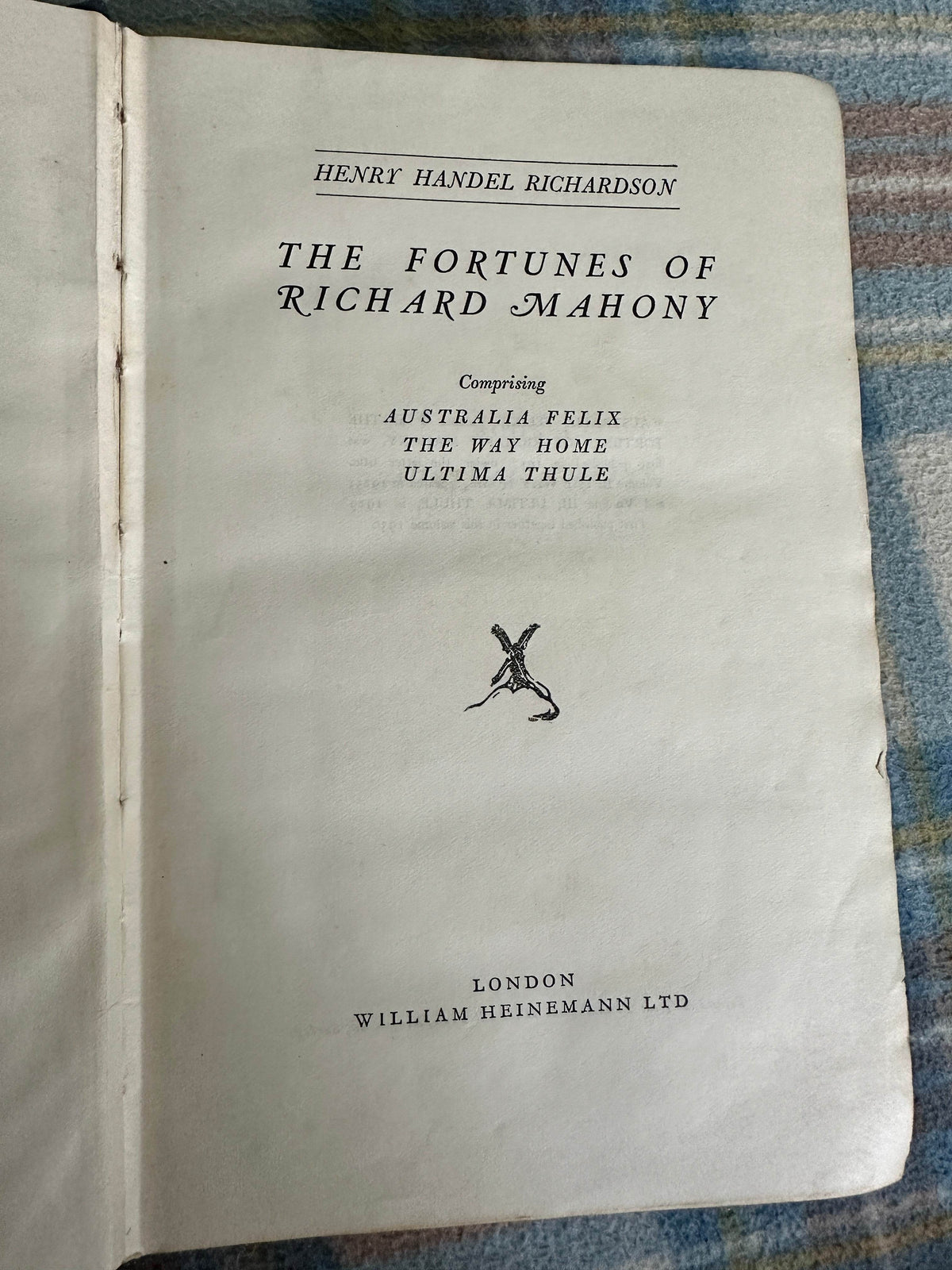 1930*1st* The Fortunes Of Richard Mahony- Henry Handel Richardson(William Heinemann) - Honeyburn Books (UK)