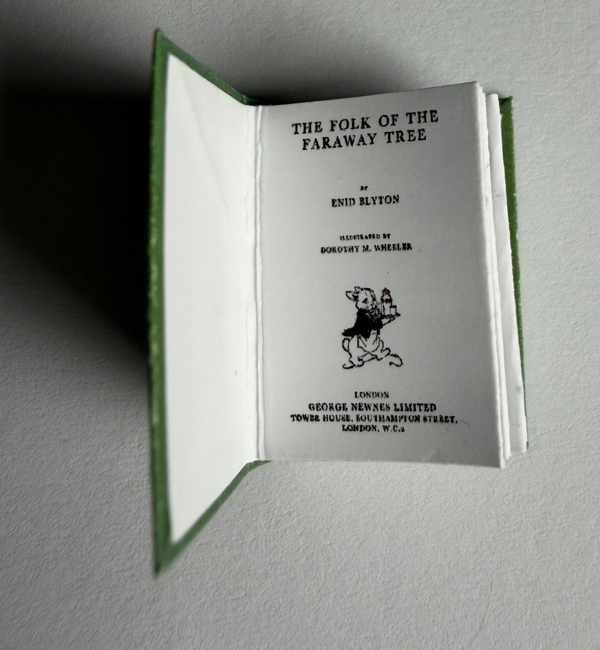 The Folk Of The Faraway Tree 1:12 scale 2x3 detachable dust jacket opening book not full book
