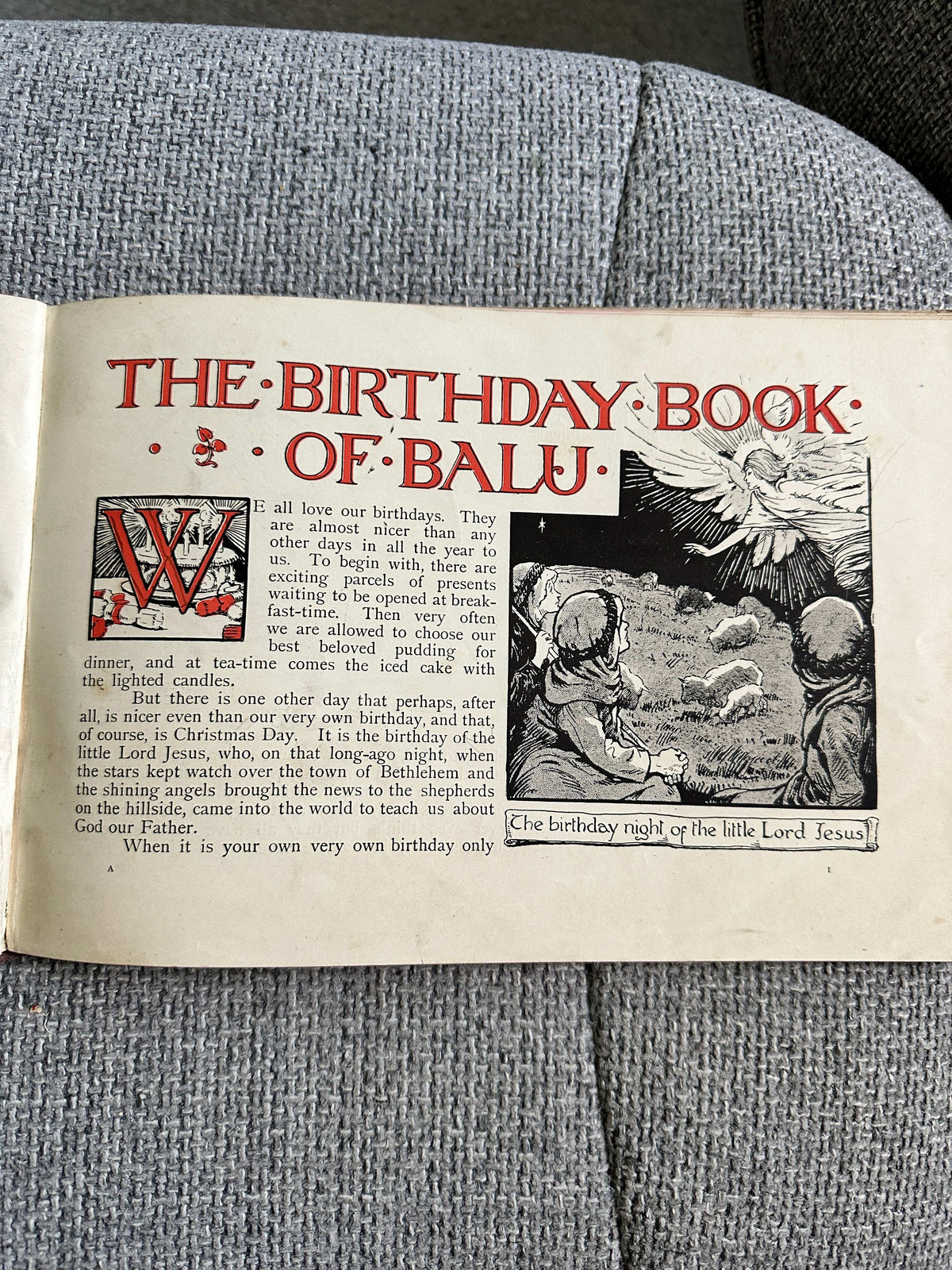 1921*1st* The Birthday Book Of Balu - Amy Steedman (Helen Jacob’s Illust) United Council For Missionary Education)l