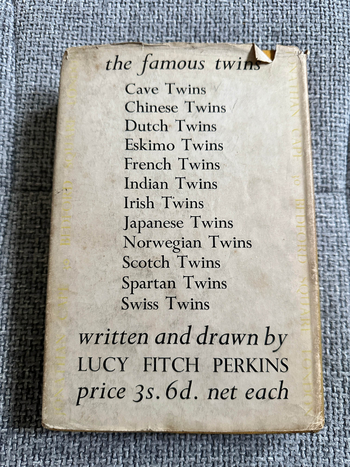 1939 The Chinese Twins - Lucy Fitch- Perkins(Rhoda Power intro)Jonathan Cape - Honeyburn Books (UK)