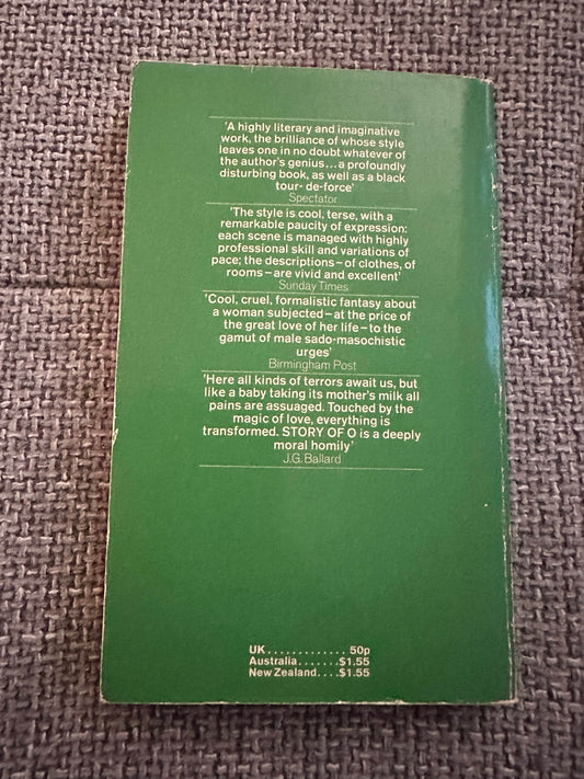 1972*1st* The Story Of O - Pauline Rèage(Corgi Books) - Honeyburn Books (UK)