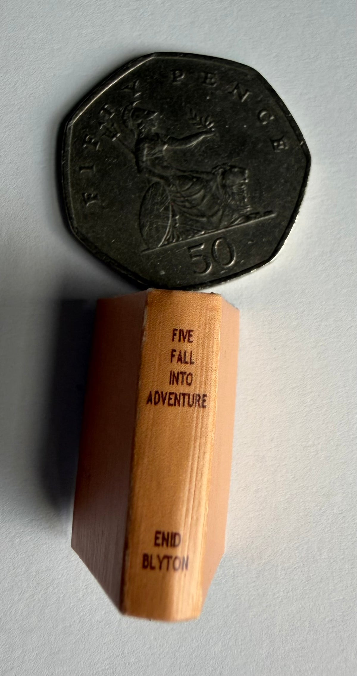 Five Fall Into Adventure 1:12 scale 2x3mm Opening Books. Very cute