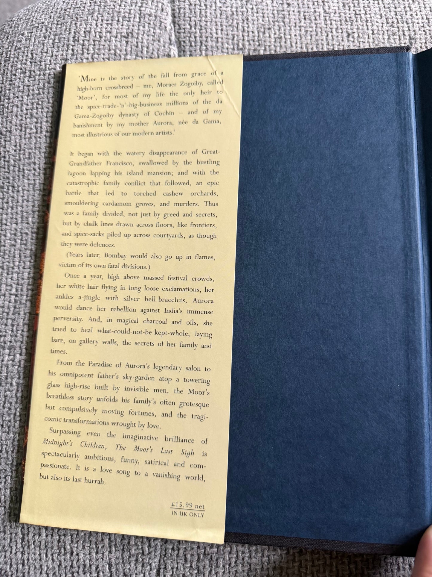 1995*1st* The Moor’s Last Sigh - Salman Rushdie (Jonathan Cape)