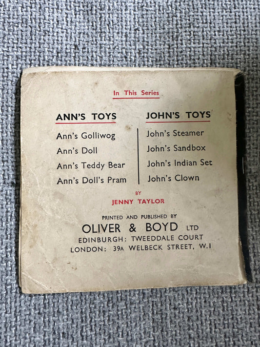 1950’s Ann’s Golliwog (Ann’s Toys Series) Jenny Taylor (Oliver & Boyd)