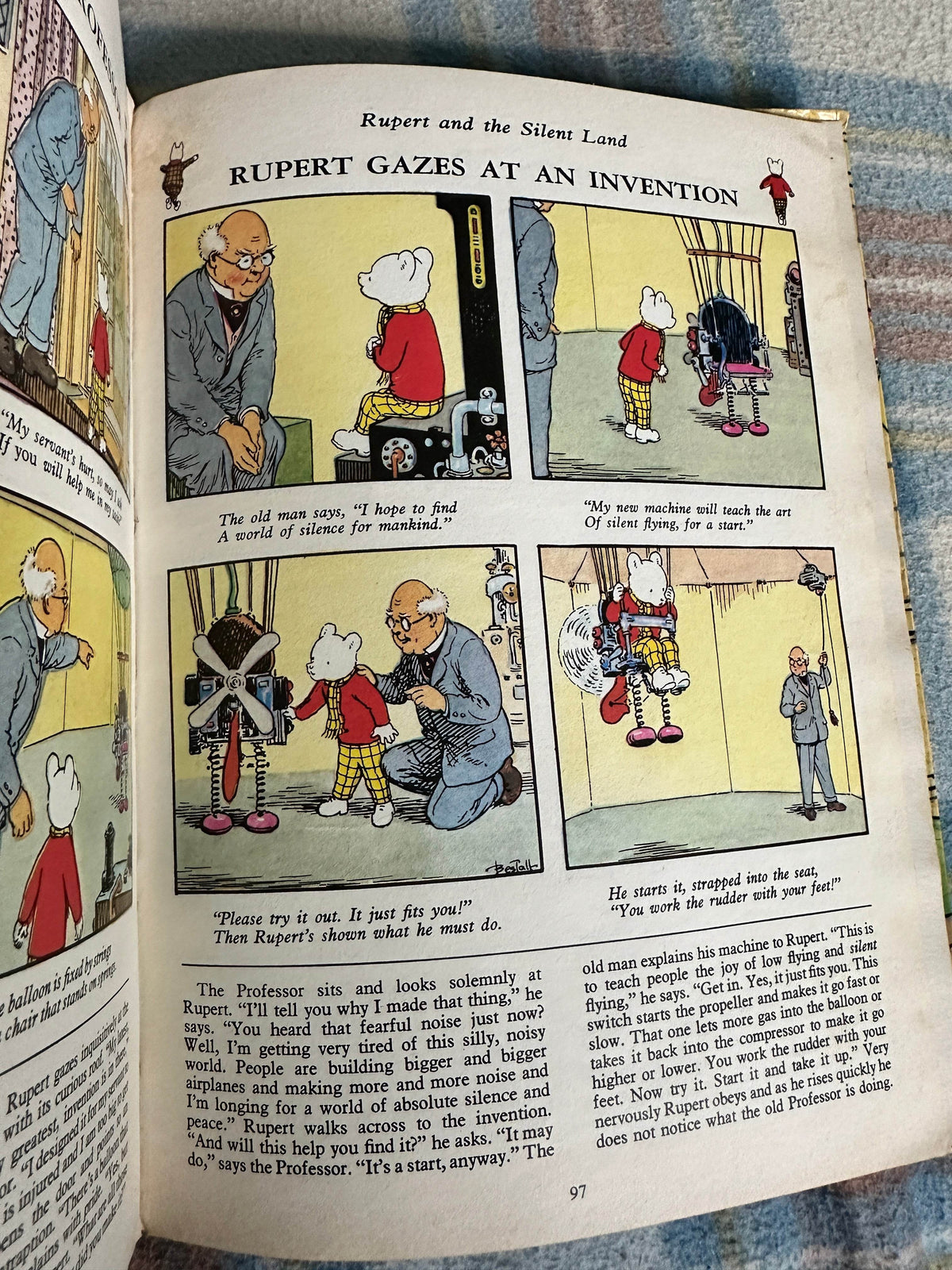 1977 Rupert Annual(Cubie illustration) Daily Express - Honeyburn Books (UK)