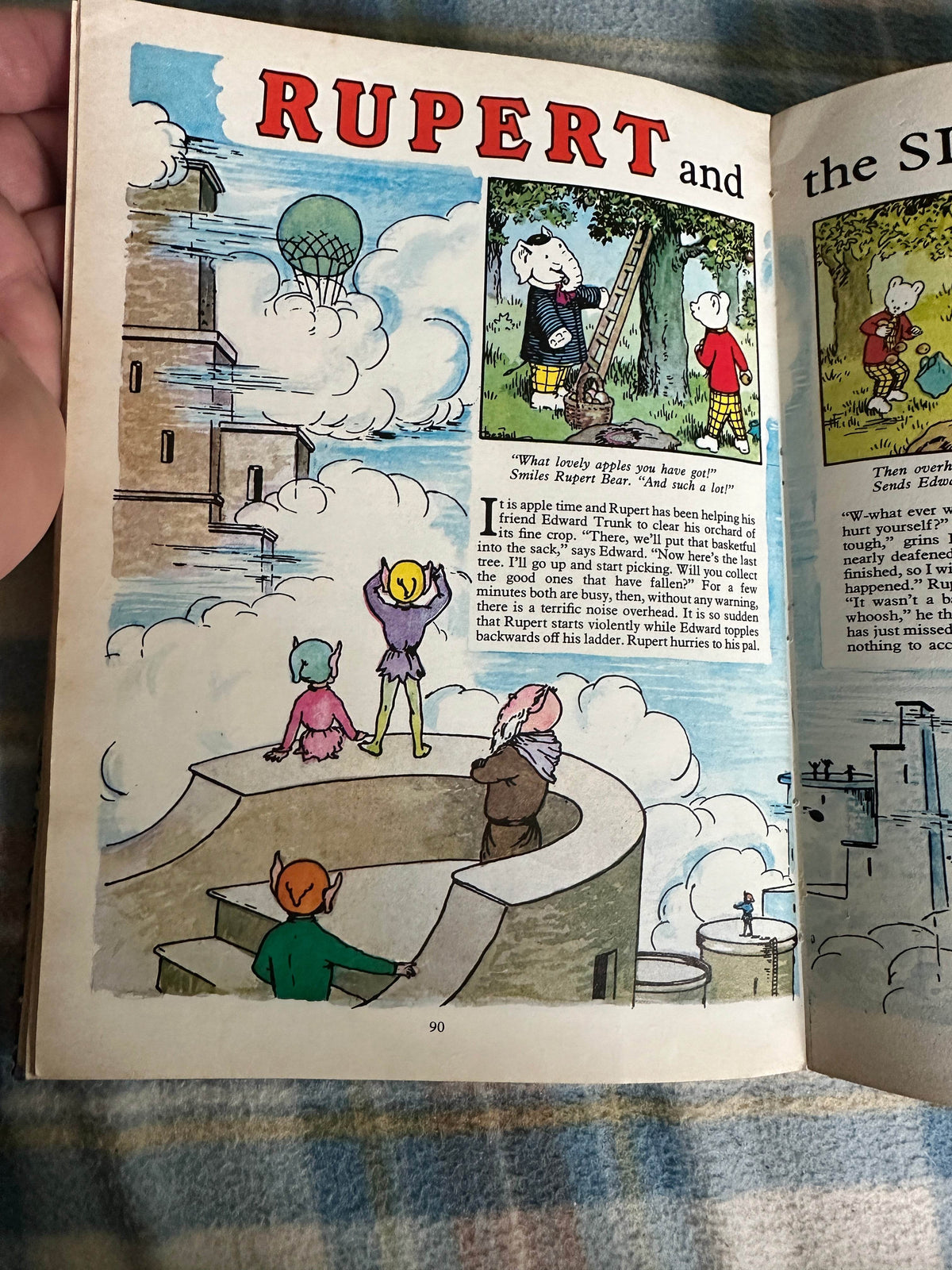1977 Rupert Annual(Cubie illustration) Daily Express - Honeyburn Books (UK)