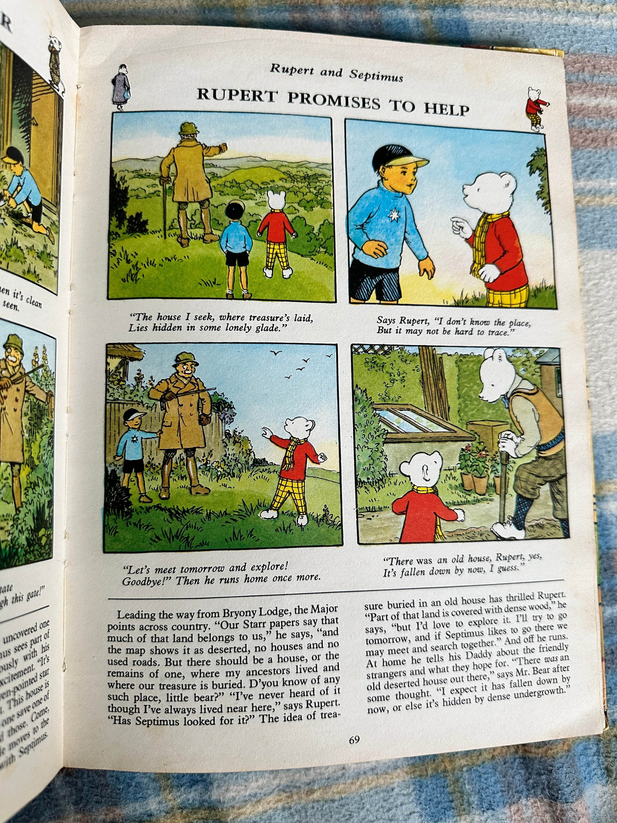 1977 Rupert Annual(Cubie illustration) Daily Express - Honeyburn Books (UK)