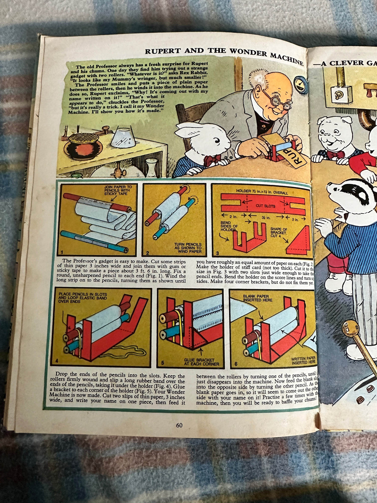 1977 Rupert Annual(Cubie illustration) Daily Express - Honeyburn Books (UK)