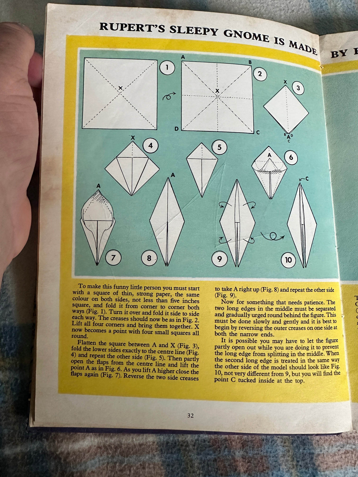 1977 Rupert Annual(Cubie illustration) Daily Express - Honeyburn Books (UK)