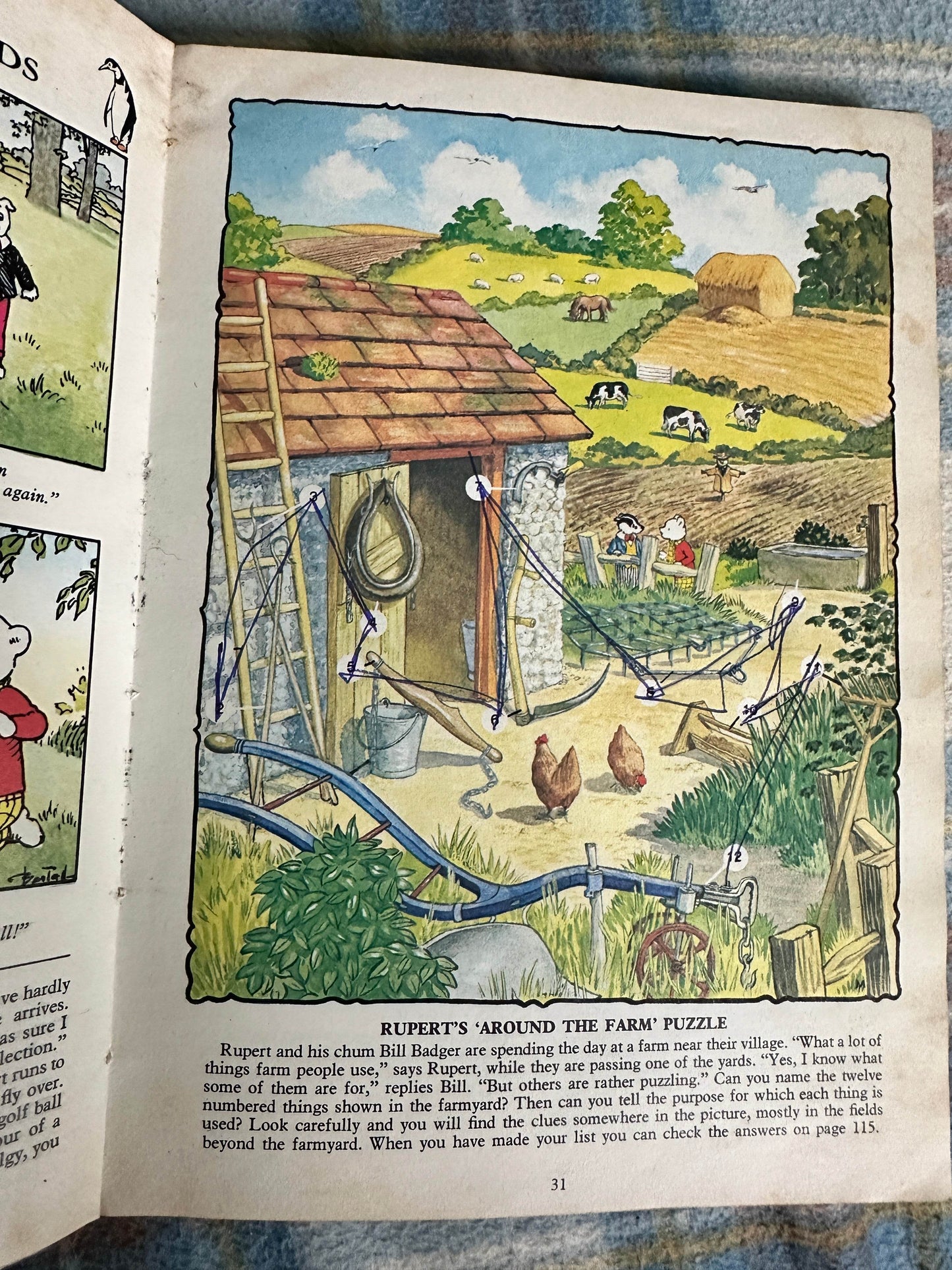 1977 Rupert Annual(Cubie illustration) Daily Express - Honeyburn Books (UK)