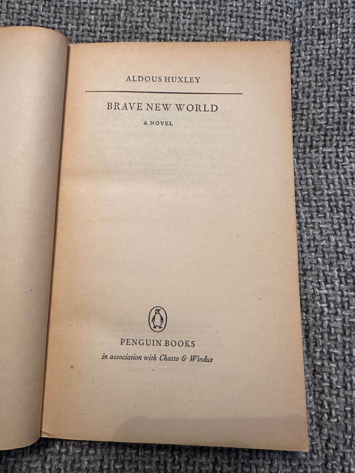 1971 Brave New World - Aldous Huxley(Penguin) - Honeyburn Books (UK)