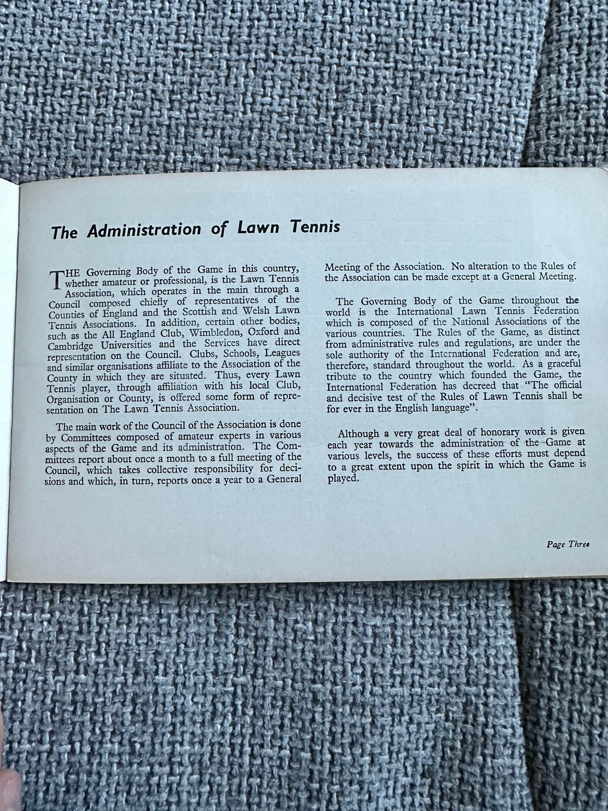 1949 Lawn Tennis(Know The Game Series) - Honeyburn Books (UK)