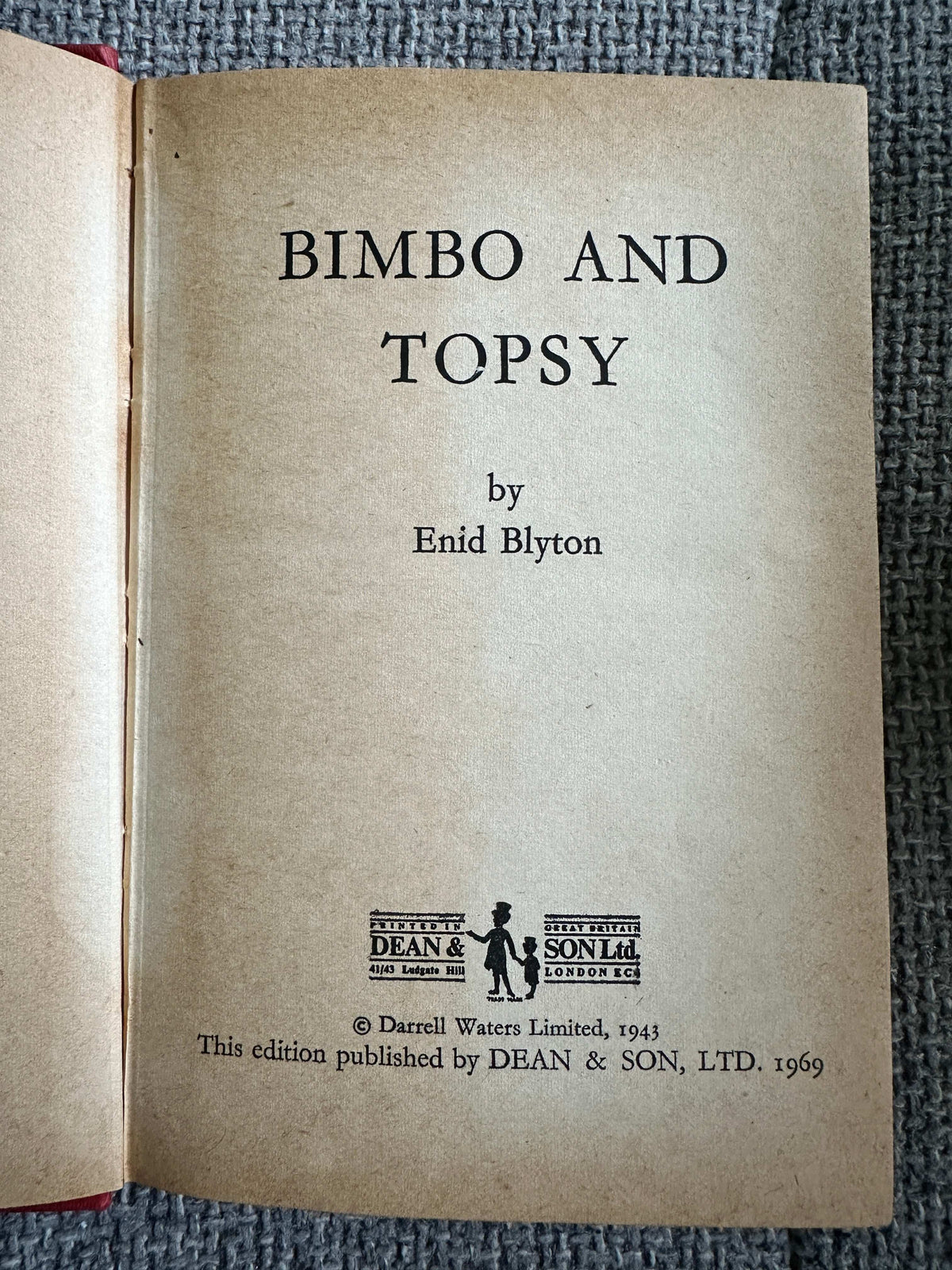 1969 Bimbo & Topsy - Enid Blyton (Dean & Son)