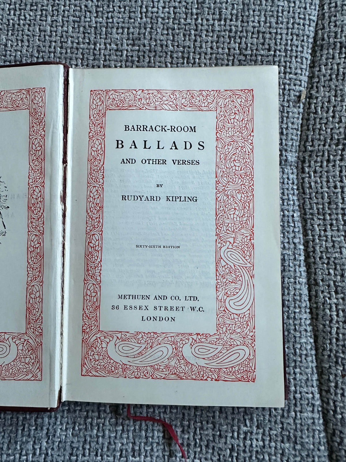 1941 Barrack Room Ballads - Rudyard Kipling (Methuen) - Honeyburn Books (UK)