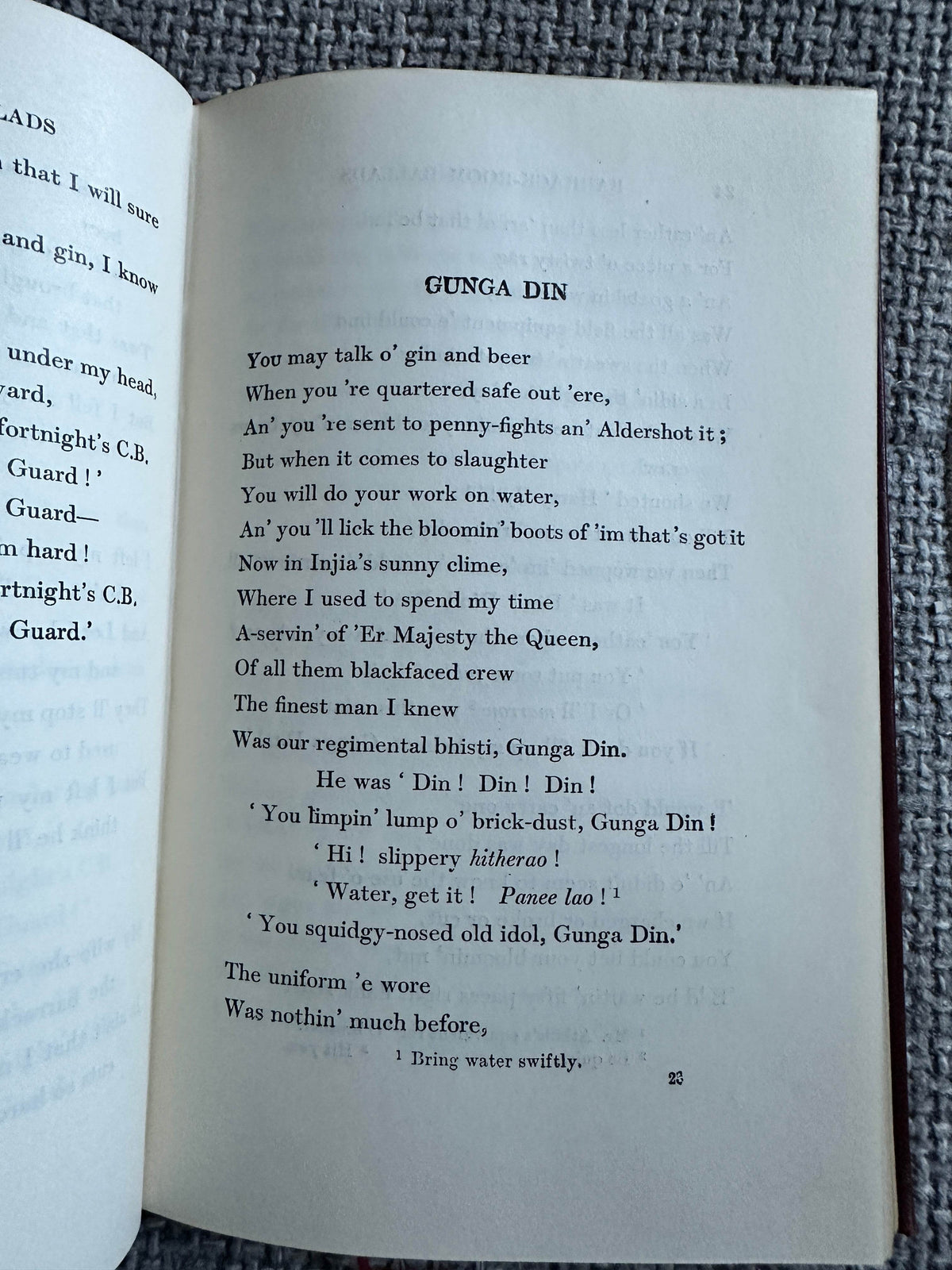 1941 Barrack Room Ballads - Rudyard Kipling (Methuen) - Honeyburn Books (UK)