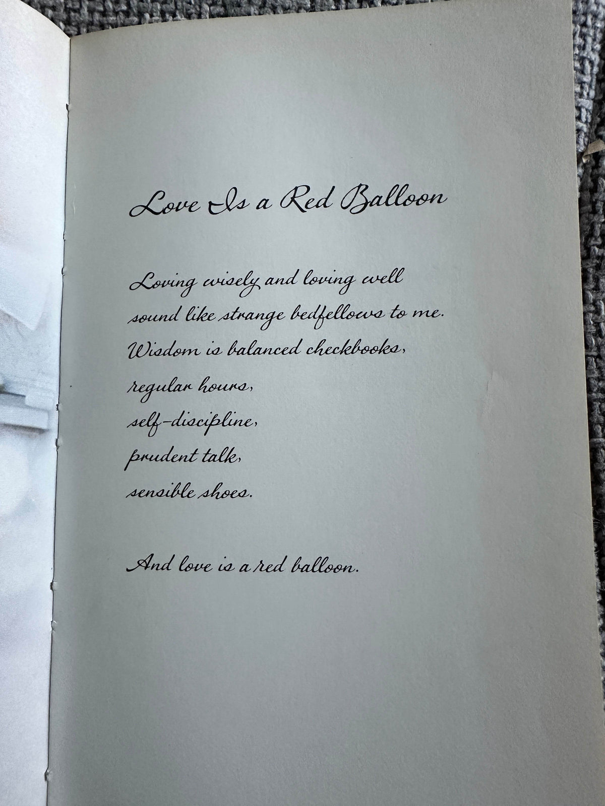 1972*1st* Love Is A Red Balloon - Dean Walley(Hallmark Editions) - Honeyburn Books (UK)