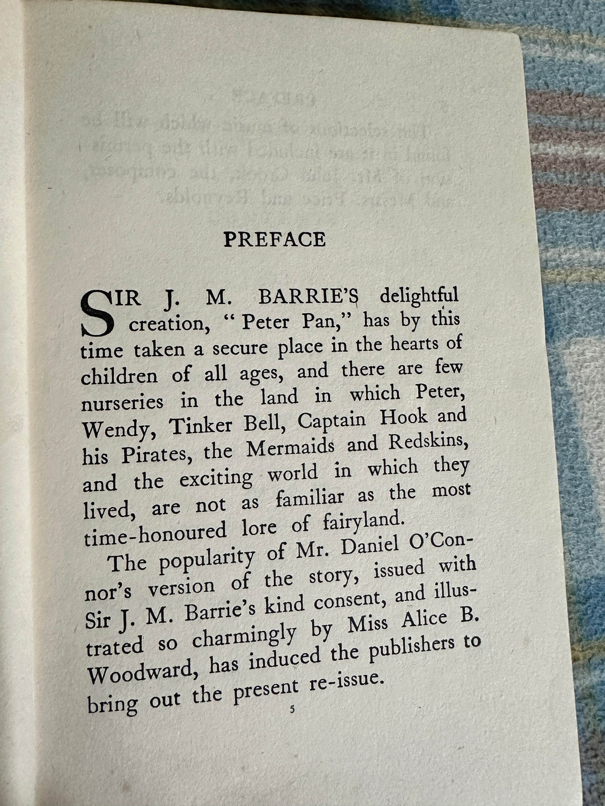 1949 The Story Of Peter Pan - retold by Daniel O’Connor(Alice B. Woodward illustration)G. Bell & Sons Ltd - Honeyburn Books (UK)
