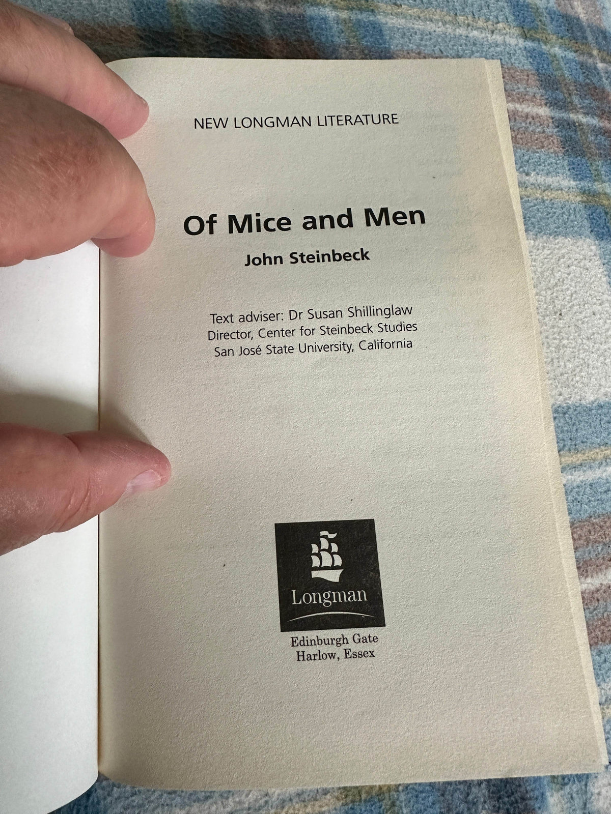 2011 Of Mice & Men - John Steinbeck(Pearson Longman) - Honeyburn Books (UK)