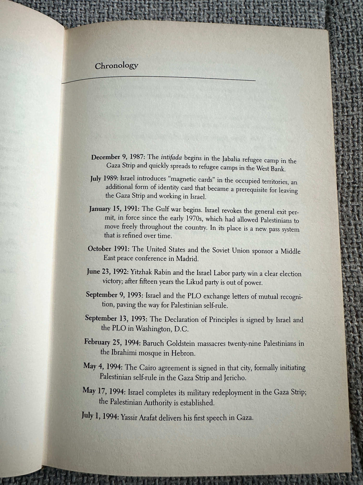 1999*1st* Drinking The Sea At Gaza: Days & Nights In A Land Under Seige - Amira Hass (Hamish Hamilton)