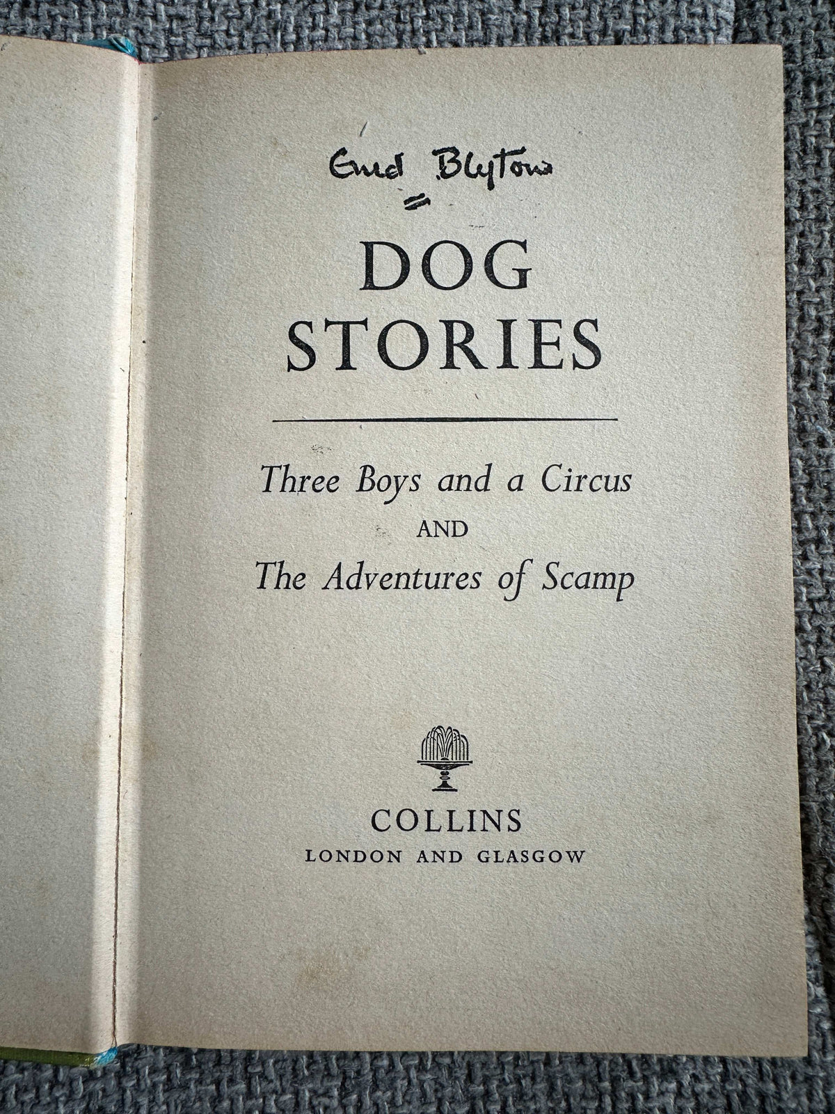 1969 Dog Stories (Junior Story Books) Enid Blyton (Collins)