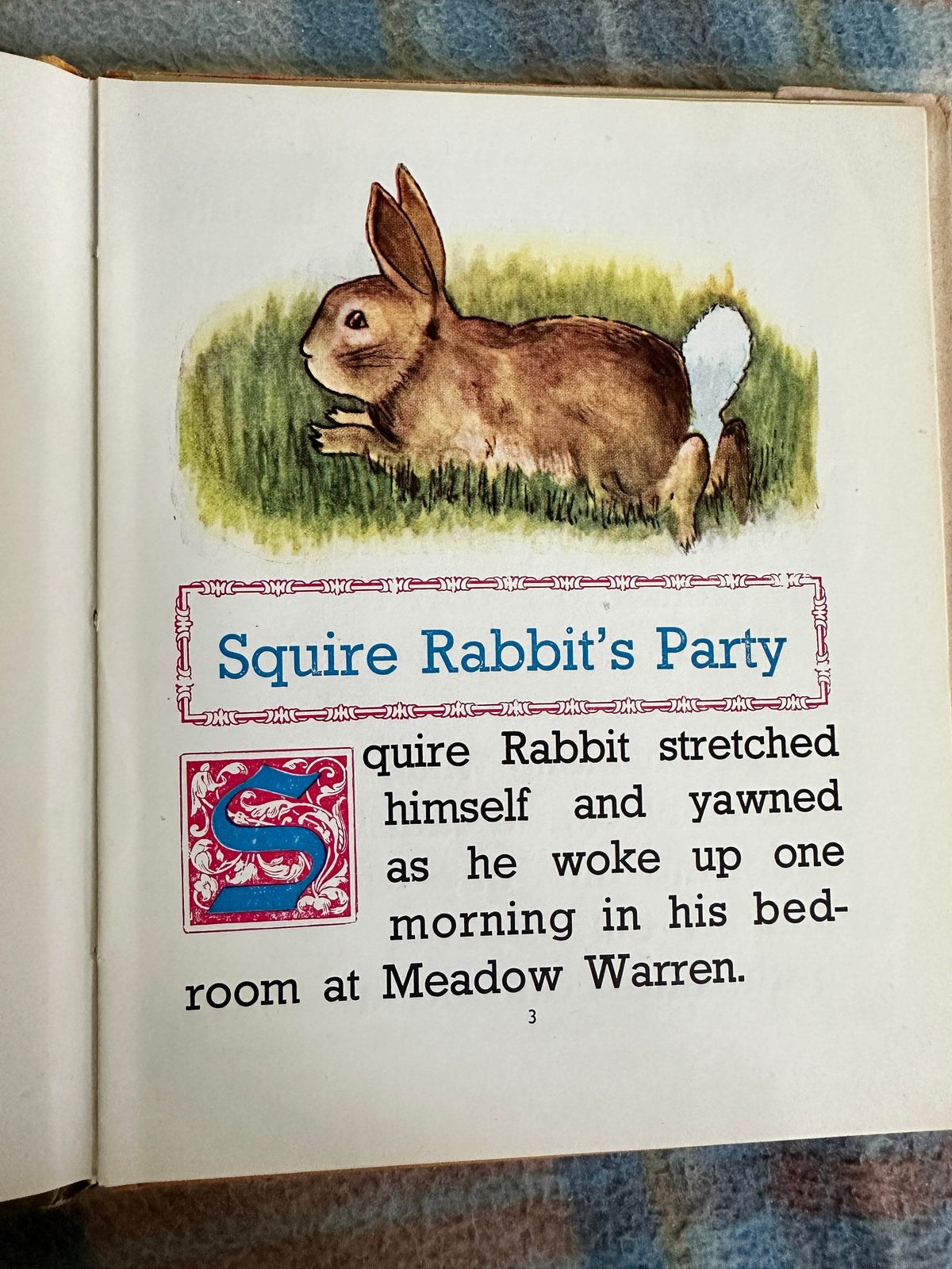 1947*1st* Squire Rabbit’s Party - Mary Warden(Illust Michael Lambart) Sandle Brothers Ltd - Honeyburn Books (UK)
