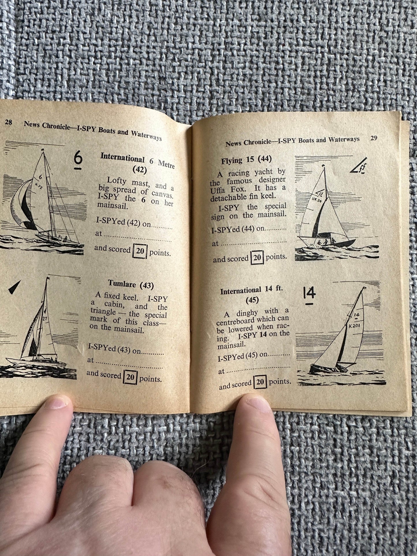 1950’s I-Spy Boats & Waterways(News Chronicle) No14 - Honeyburn Books (UK)