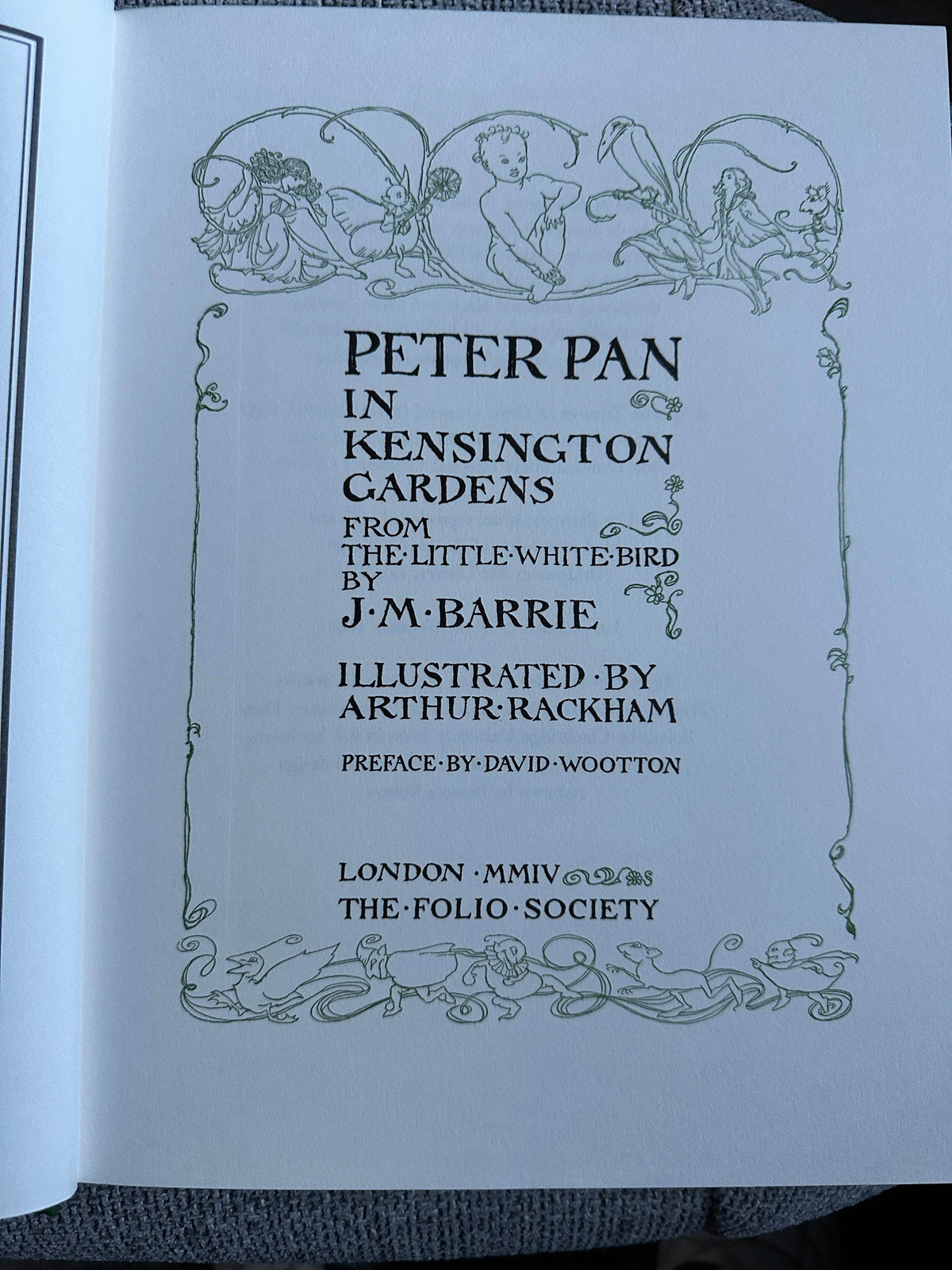 2004 Peter Pan In Kensington Gardens - J. M. Barrie(Arthur Rackham Illust)Folio Society - Honeyburn Books (UK)