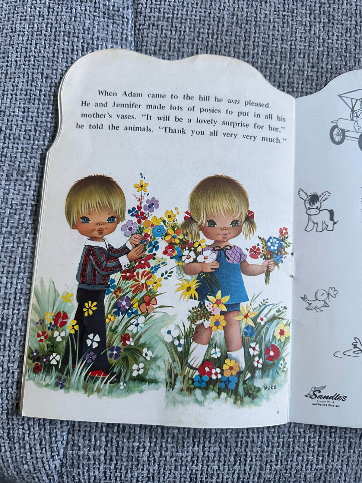 1973 The Birthday Flowers(Albor Series)Rosa illust(Sandles Publisher) - Honeyburn Books (UK)