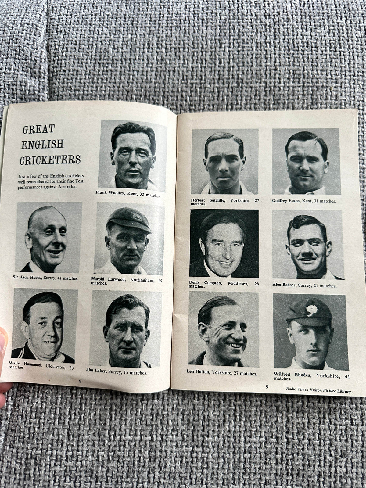 1960 Rothmans Test Cricket Almanack - Honeyburn Books (UK)