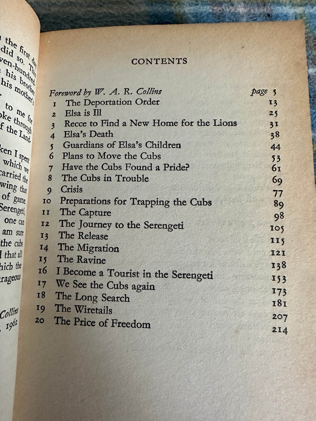 1971 Forever Free(Elsa’s Cubs) Joy Adamson(Fontana) - Honeyburn Books (UK)