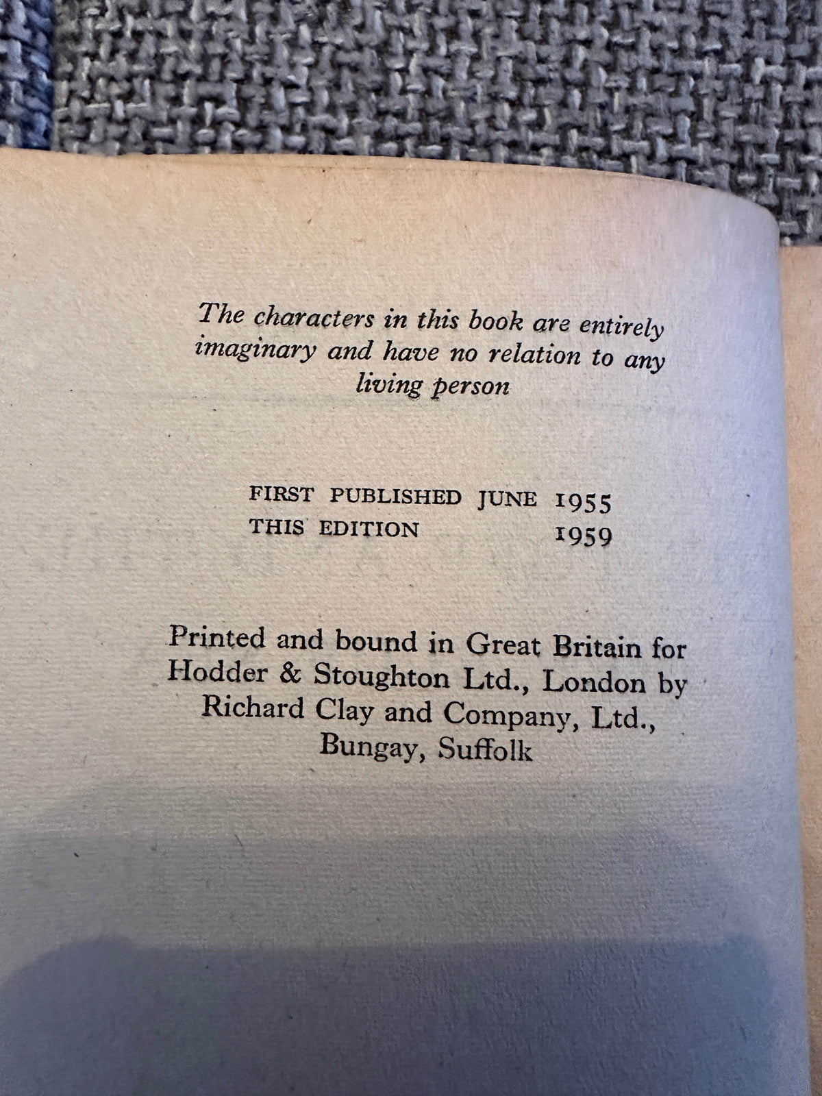 1959 The Toff & The Deep Blue Sea - John Creasey(Hodder) - Honeyburn Books (UK)