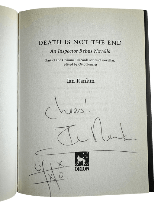 1998*Signed* Death Is Not The End - Ian Rankin (Orion) Inspector Rebus Novella