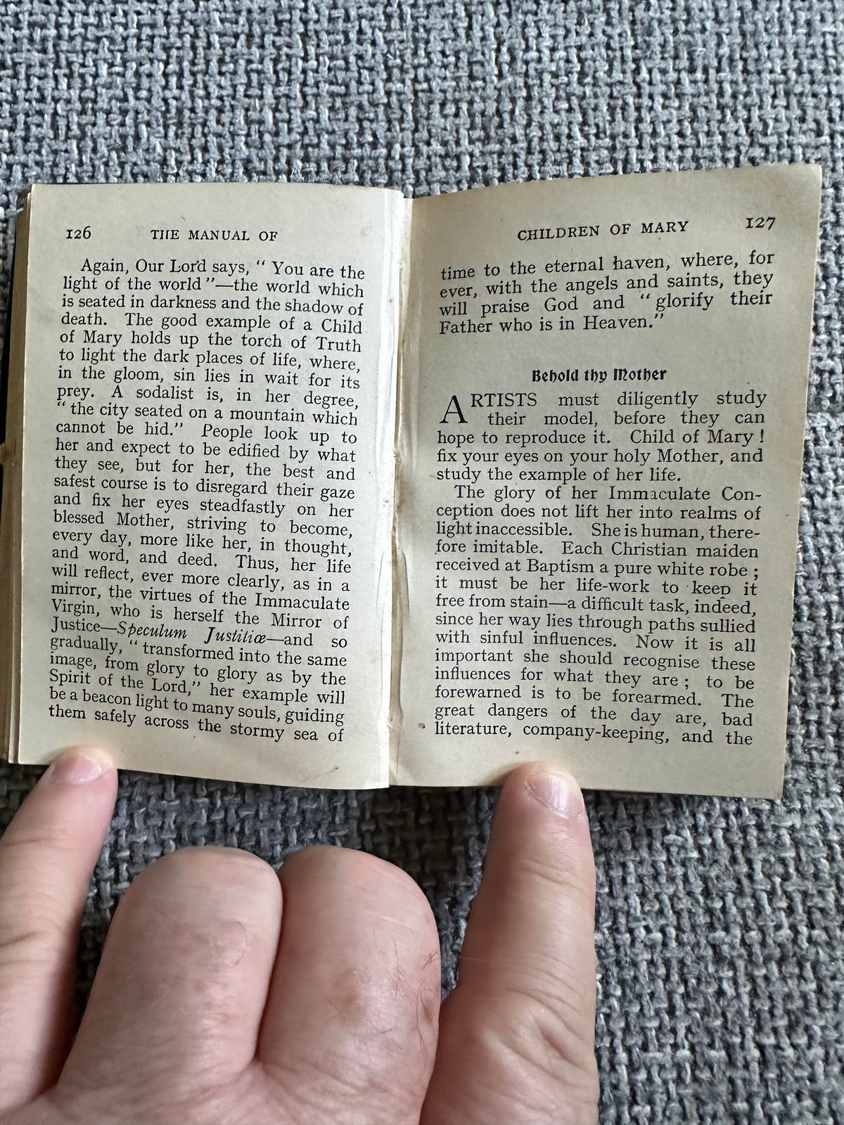 1939 The Manual Of Children Of Mary(New Edition) M. H. Gill & Son Ltd Dublin - Honeyburn Books (UK)