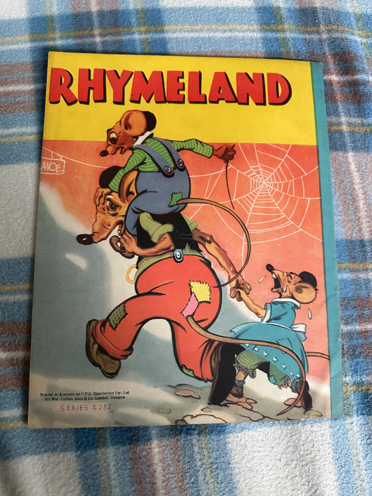 1940’s Rhymeland(Jean Elder illustration) Wm Collins Published - Honeyburn Books (UK)