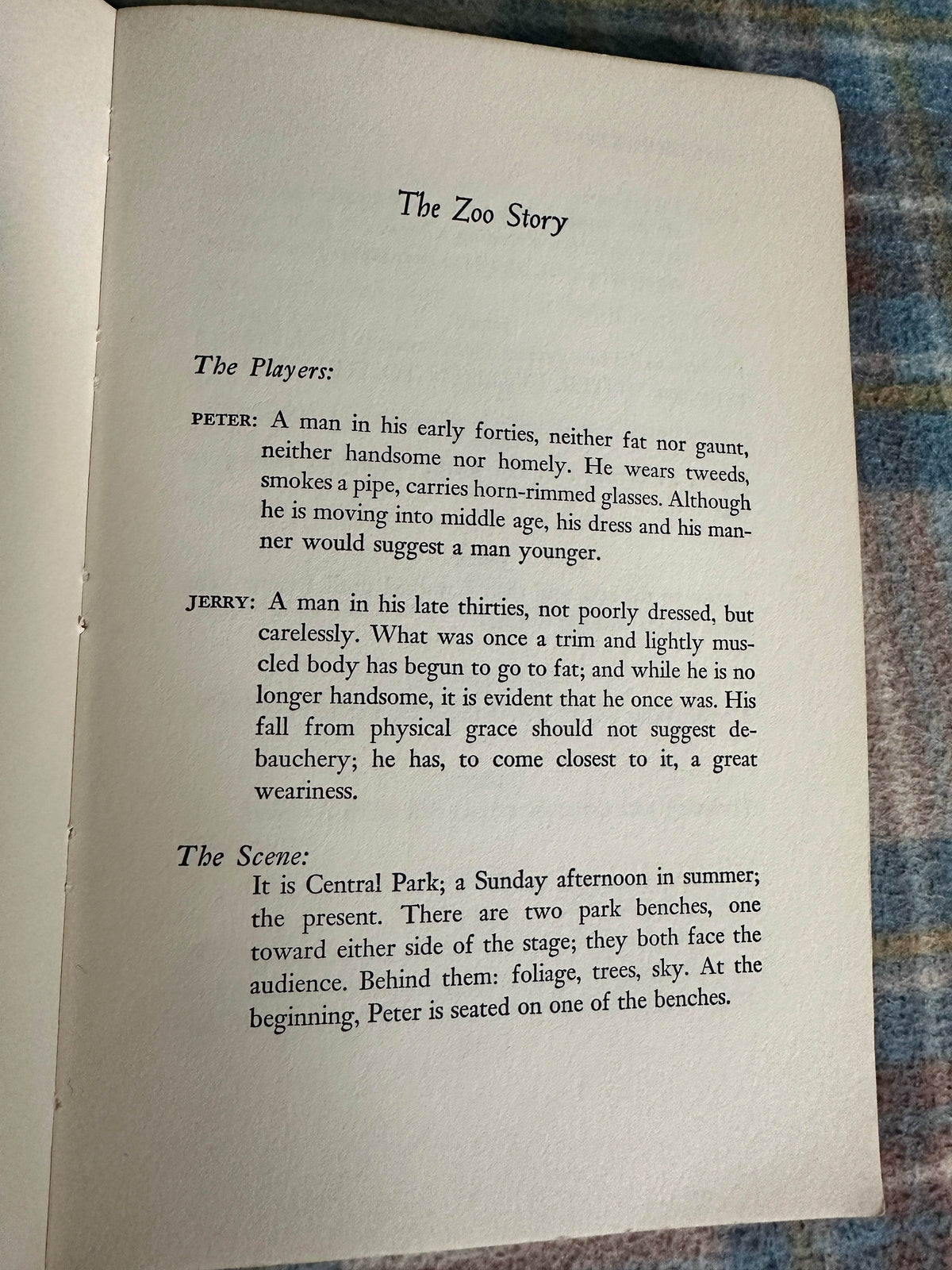 1960 The Zoo Story / The Death Of Bessie Smith / The Sandbox 3 Plays by Edward Albee(Coward-McCann Publisher) New York - Honeyburn Books (UK)