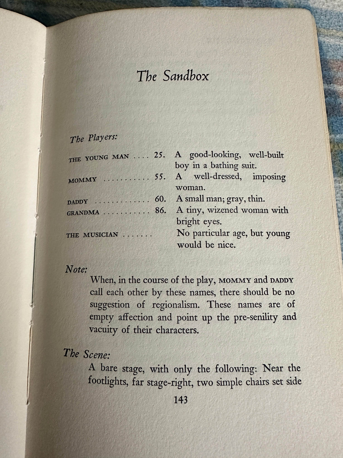 1960 The Zoo Story / The Death Of Bessie Smith / The Sandbox 3 Plays by Edward Albee(Coward-McCann Publisher) New York - Honeyburn Books (UK)