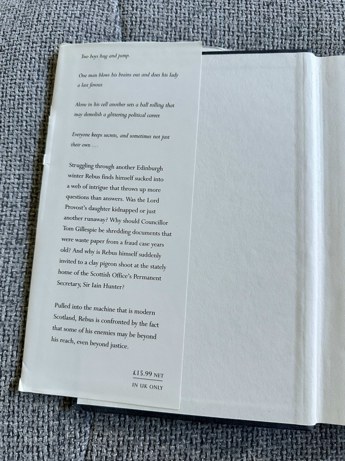 1995*1st* Let It Bleed - Ian Rankin (Orion)