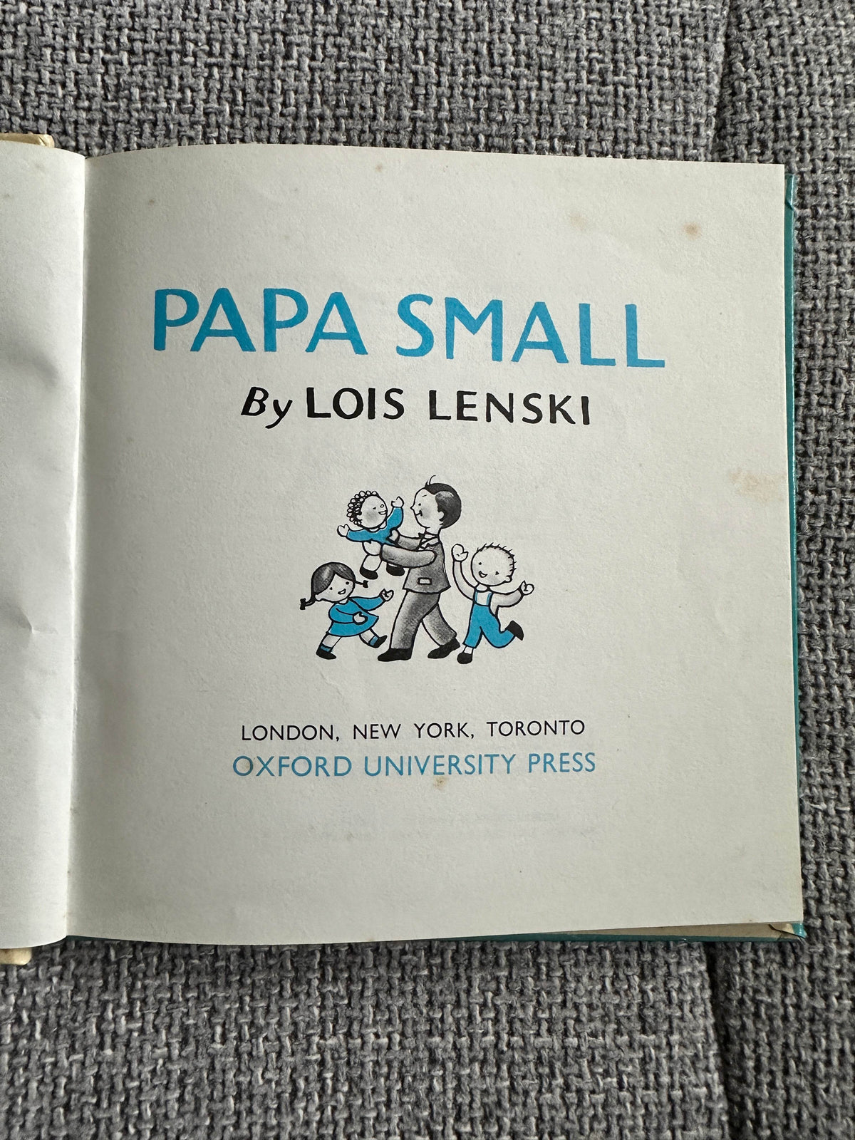 1977 Papa Small - Lois Lenski(Oxford University Press) - Honeyburn Books (UK)