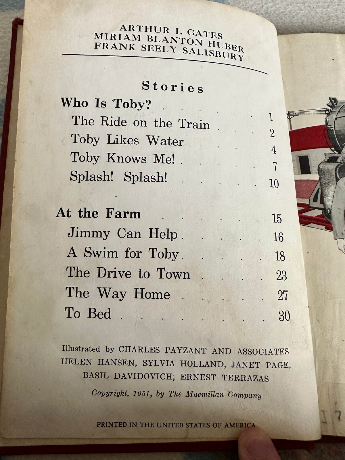 1951 Toby - Gates, Huber, Salisbury (MacMillan Publisher) - Honeyburn Books (UK)