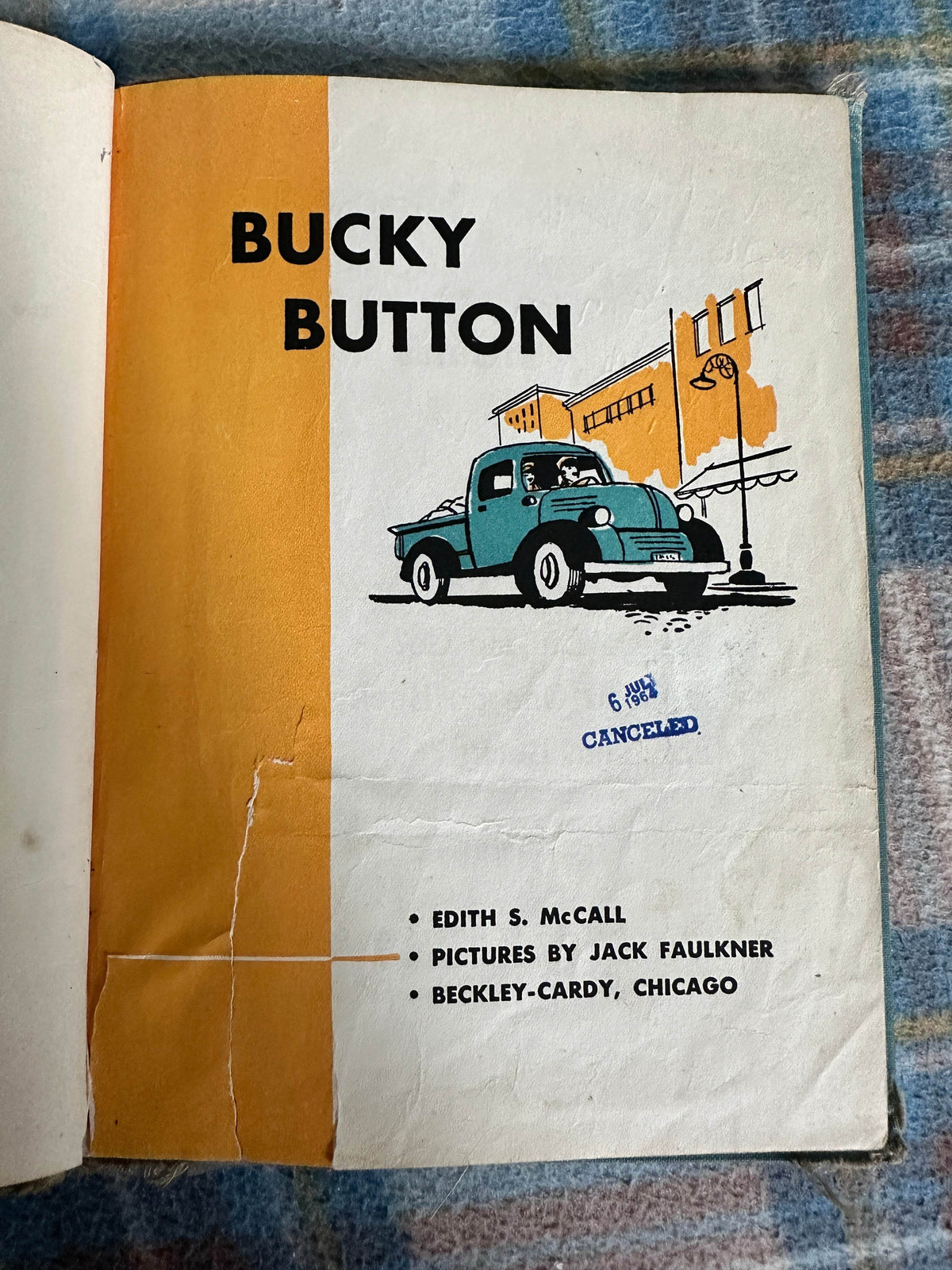 1953 Bucky Button - Edith S. McCall(Jack Faulkner Illust)Beckley Cardy Chicago - Honeyburn Books (UK)