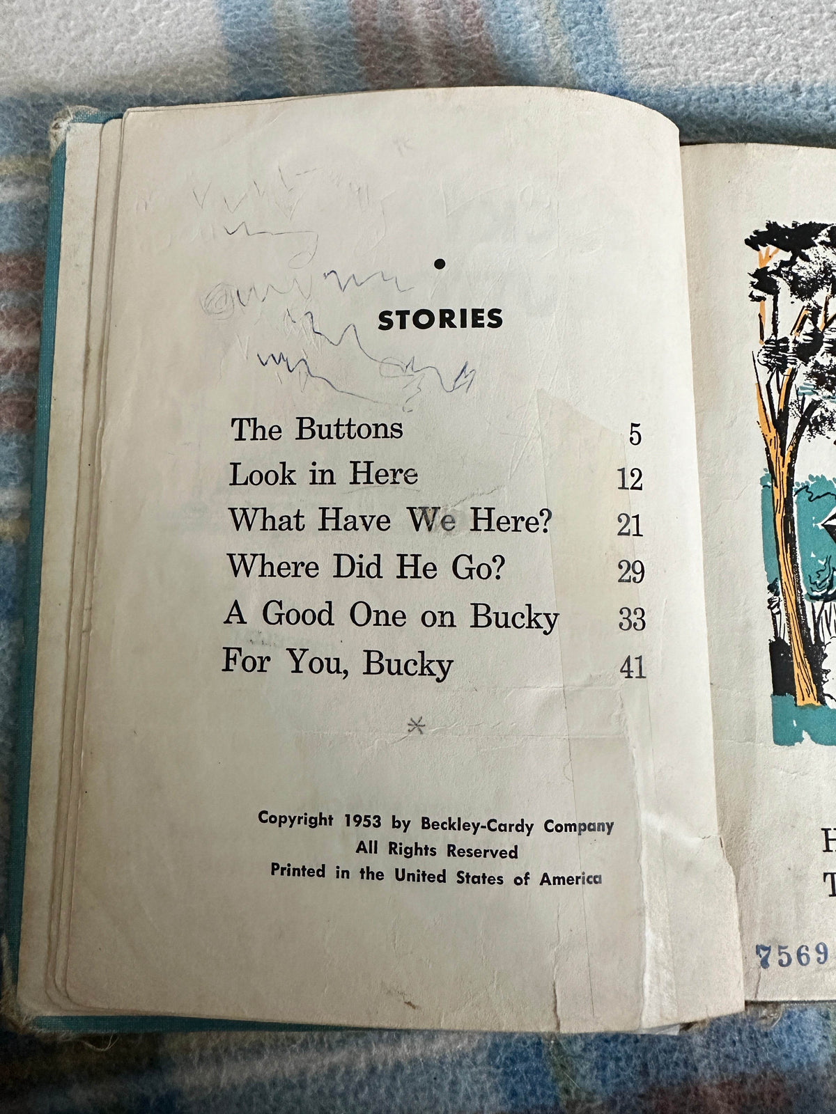 1953 Bucky Button - Edith S. McCall(Jack Faulkner Illust)Beckley Cardy Chicago - Honeyburn Books (UK)