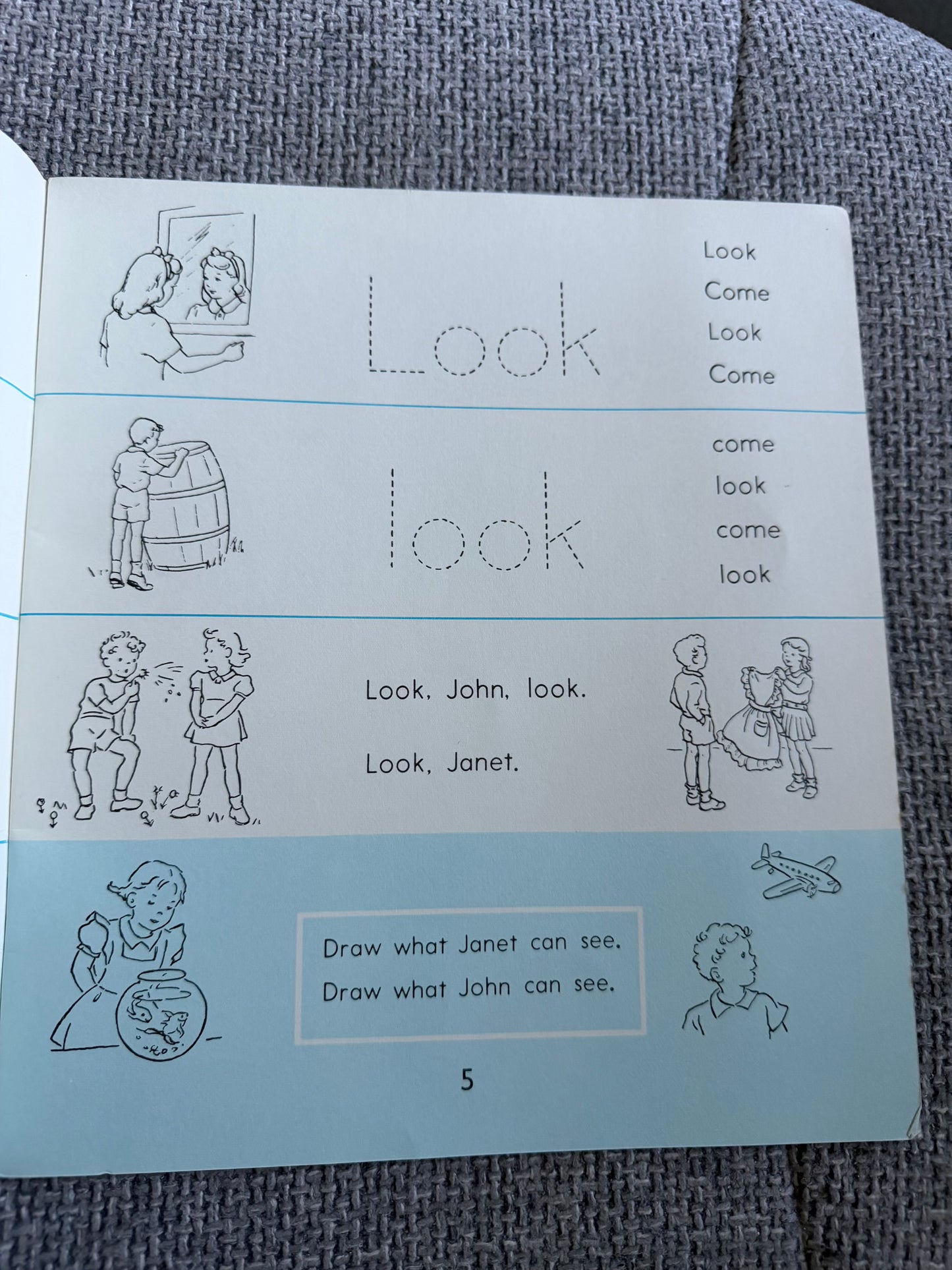 1970 Workbook For Janet & John Here We Go - Mabel O’Donnell & Rona Munro (J. Nesbit & Co. Ltd.)