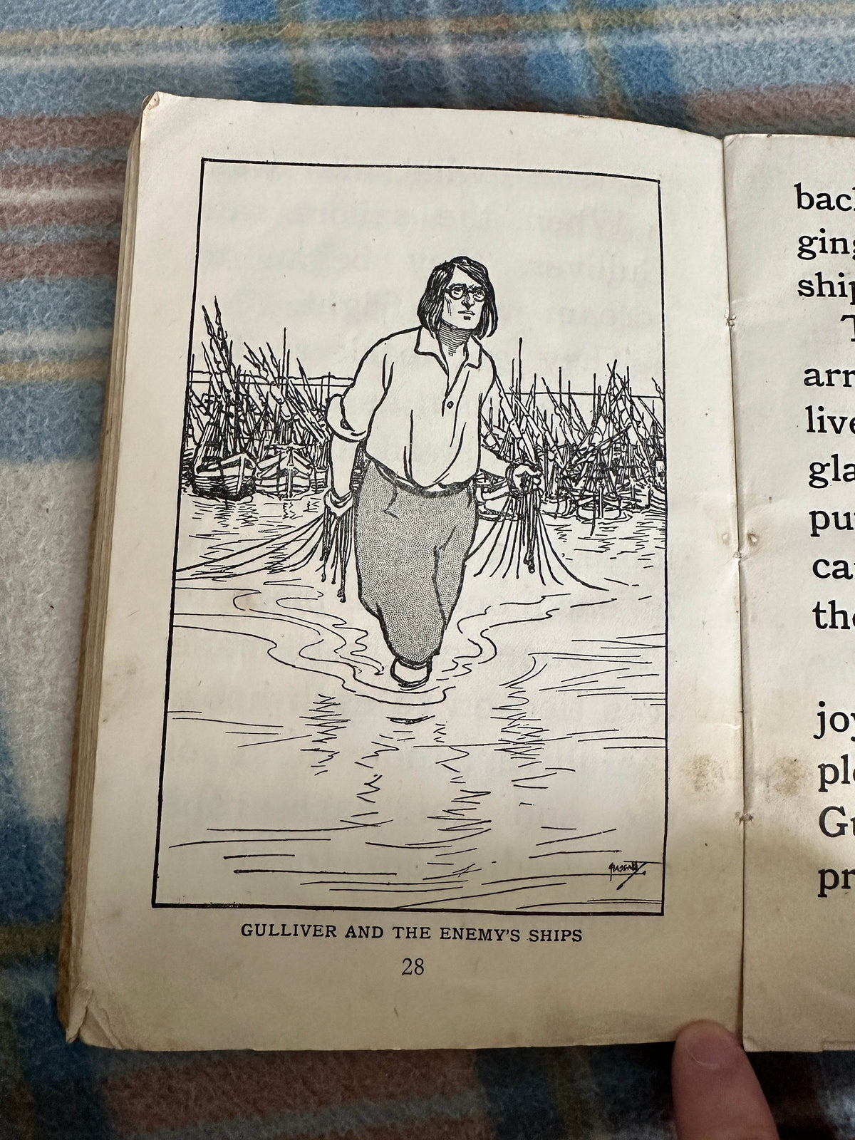 1941 The Adventures Of Gulliver retold by E. E. Ellsworth(Blackie & Son Ltd) - Honeyburn Books (UK)