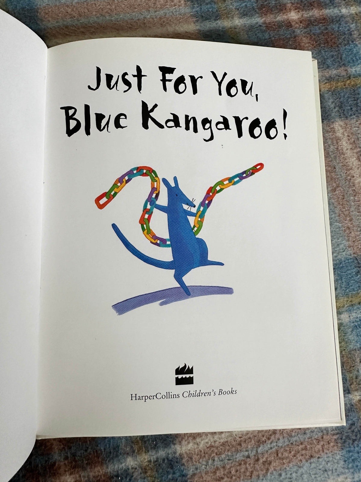 2005*1st* Just For You Blue Kangaroo! - Emma Chichester Clark(HarperCollins) - Honeyburn Books (UK)